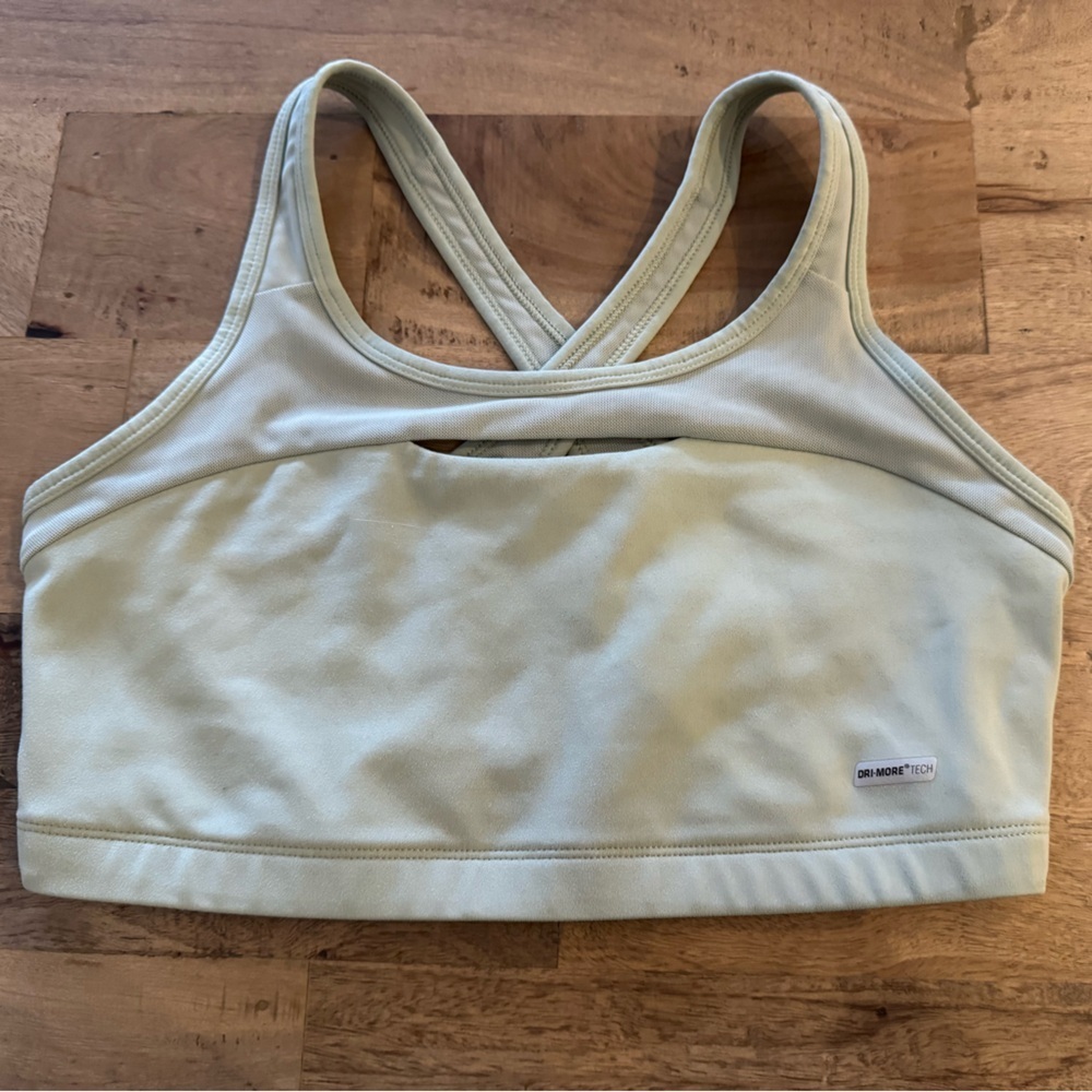 Dri-more tech Women's sage green Sports Bra